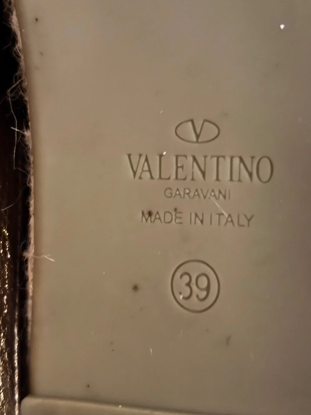 Valentino Garavani VLogo metallic leather espadrilles
